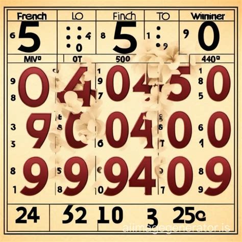French Loto Lottery Winning numbers Results.